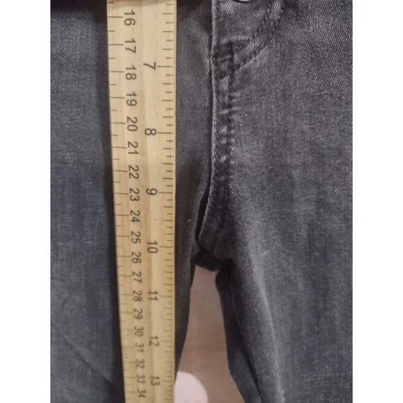 Veronica Beard Womens Carolyn Embroidered 10" Baby Boot Cut Jeans Black Size 28 - Picture 5 of 8